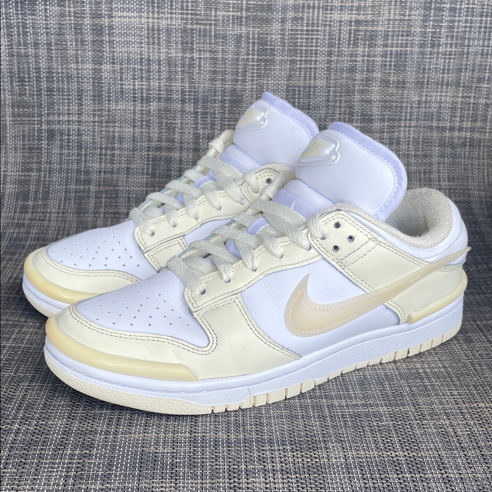 Nike Women's Dunk Low Twist 'Coconut Milk/White/Guava Ice' Sneakers Shoes sz 7.5 - Picture 5 of 12